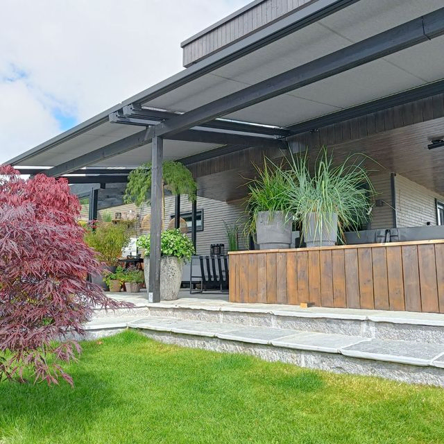 Pergola over uteområde